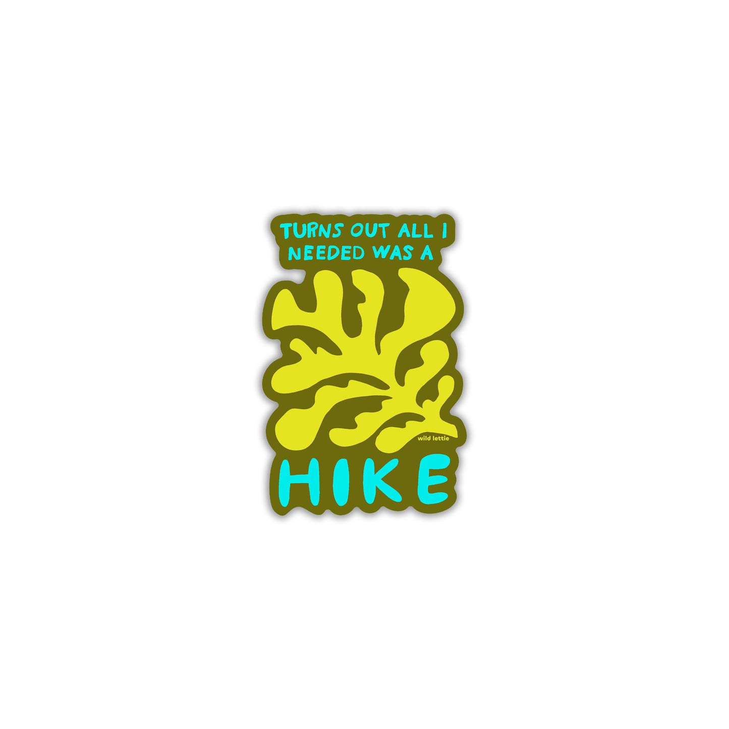 Turns Out Hike Sticker