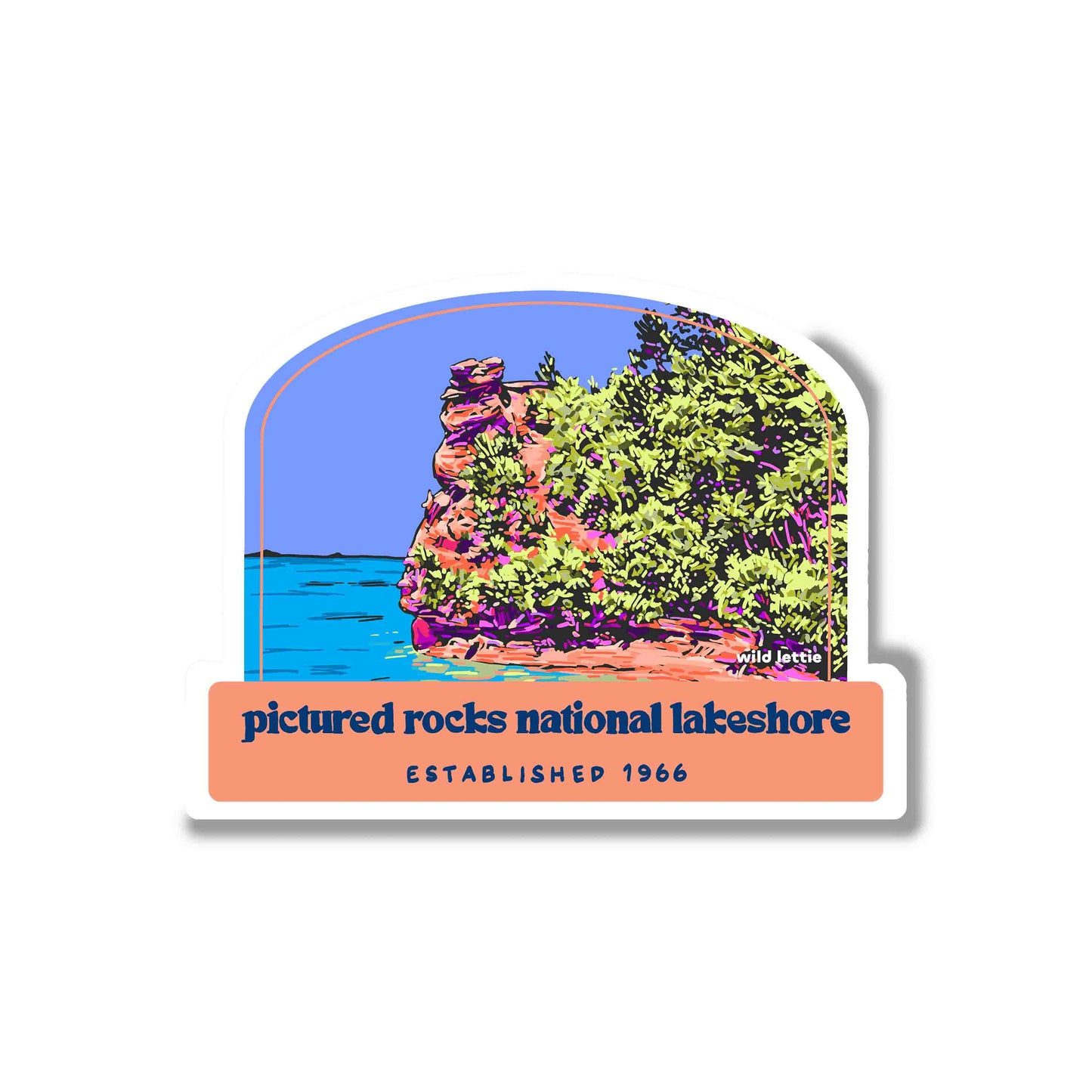 Pictured Rocks Sticker