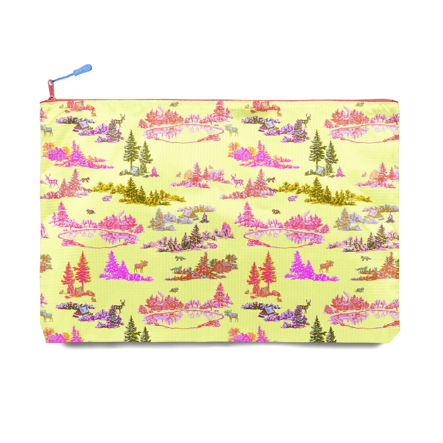 Citronella Sasquatch Toile Recycled XL Zip Bag