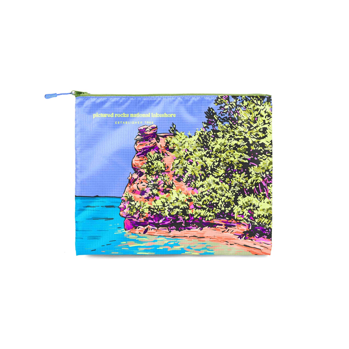 Pictured Rocks Recycled Zip Bag