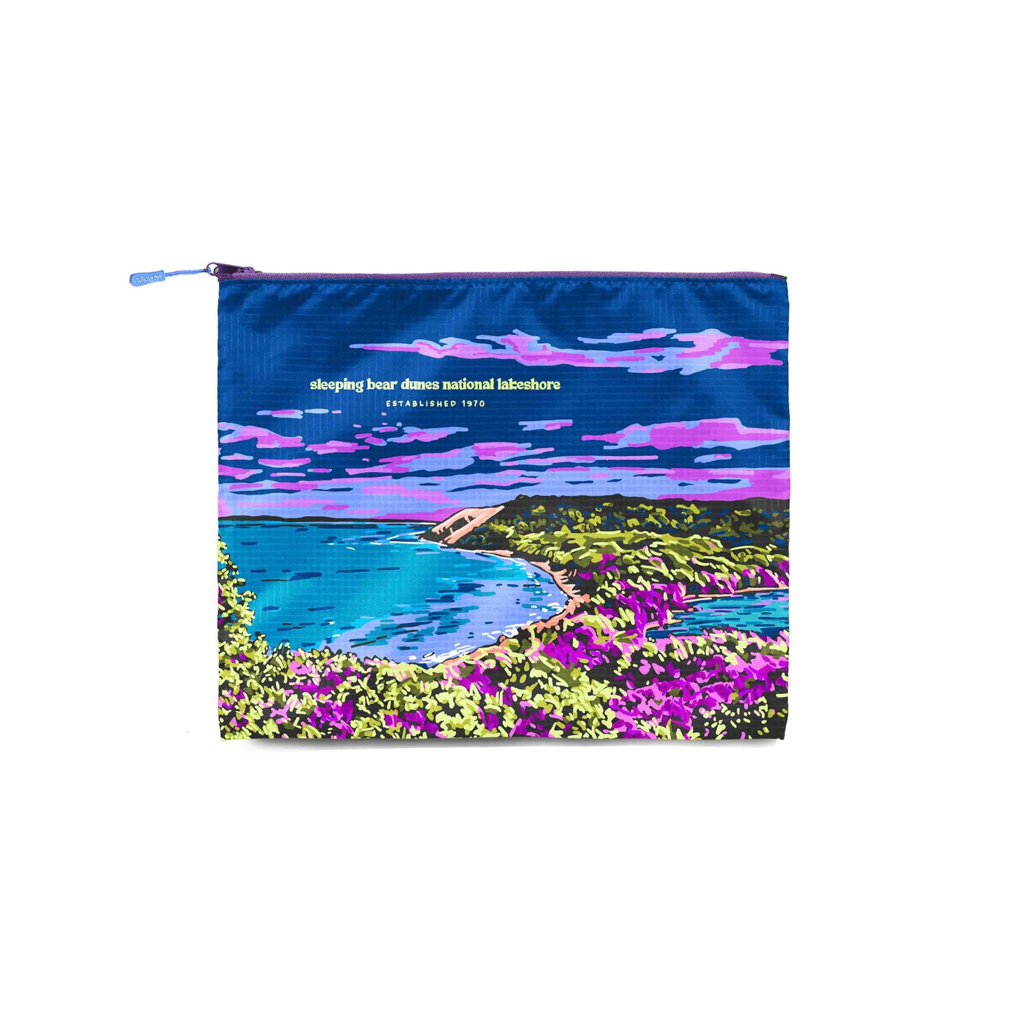 Sleeping Bear Recycled Zip Bag