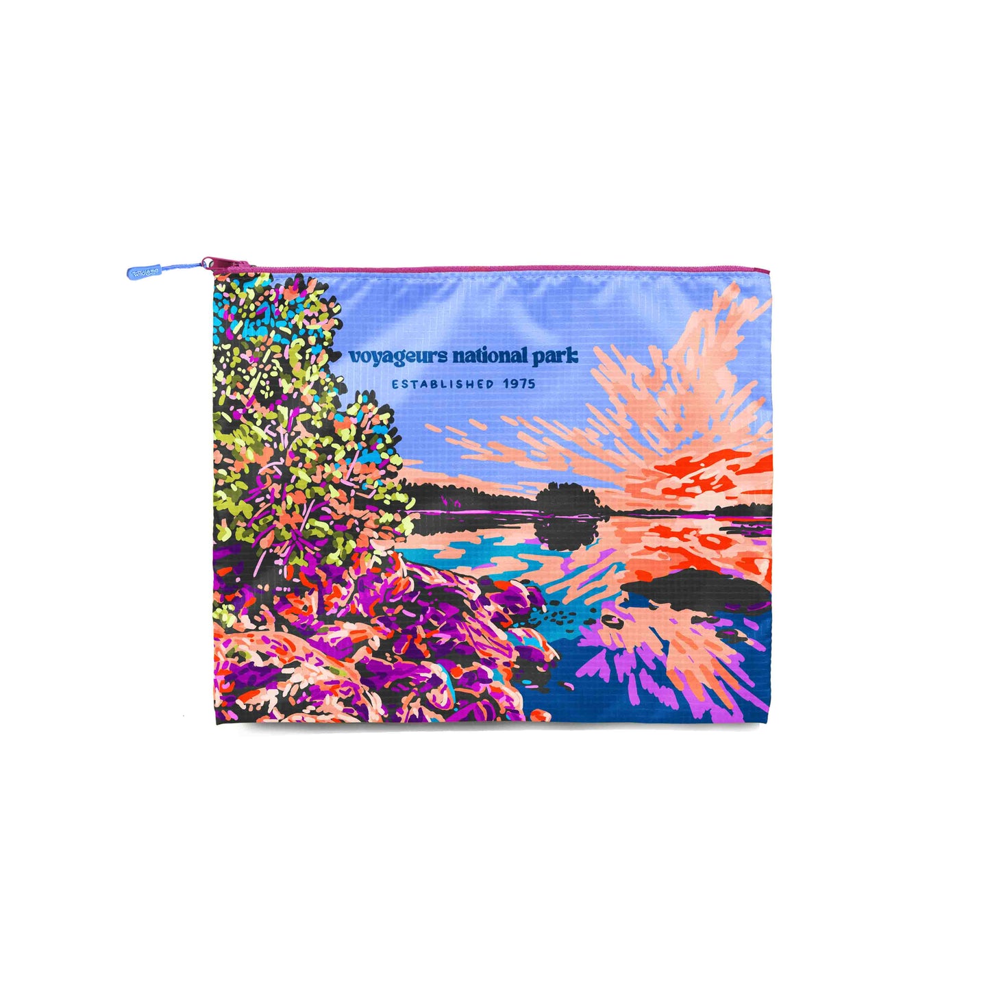 Voyageurs Recycled Zip Bag