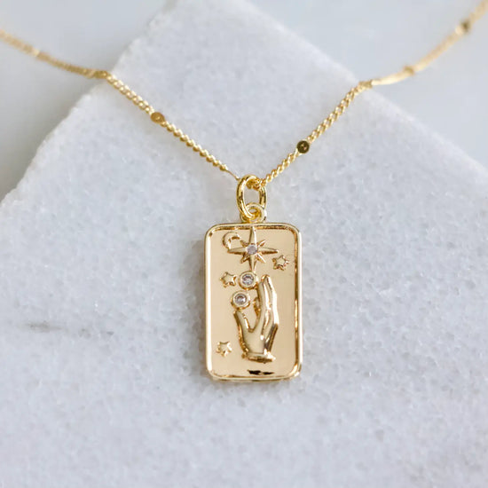 Load image into Gallery viewer, CZ Reach For The Stars Necklace
