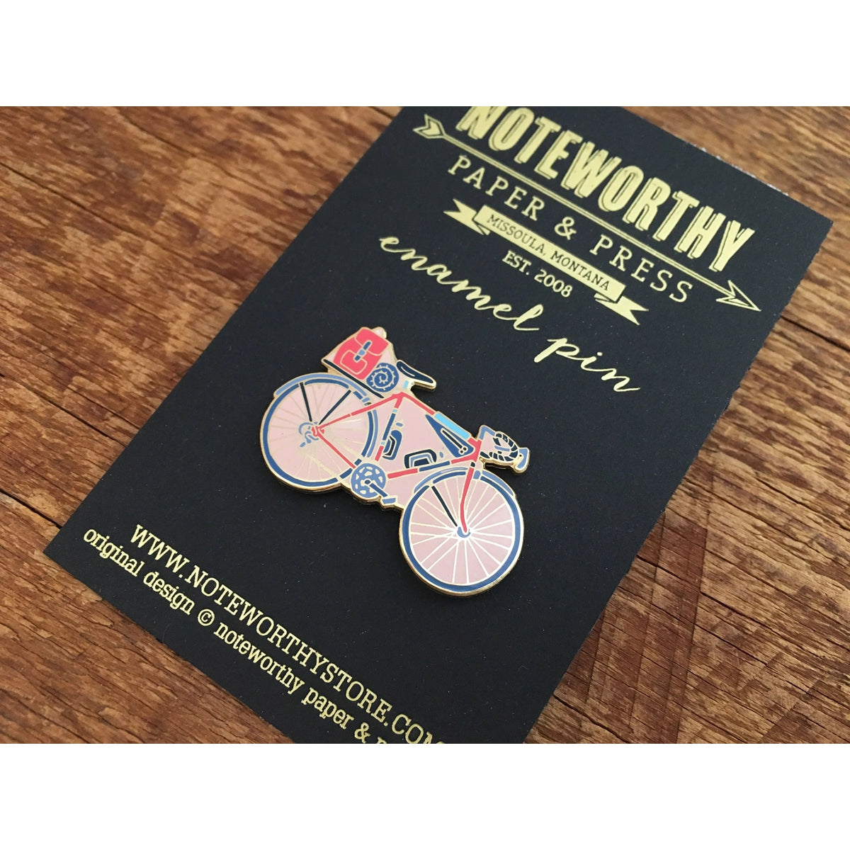 Load image into Gallery viewer, Bicycle Enamel Pin
