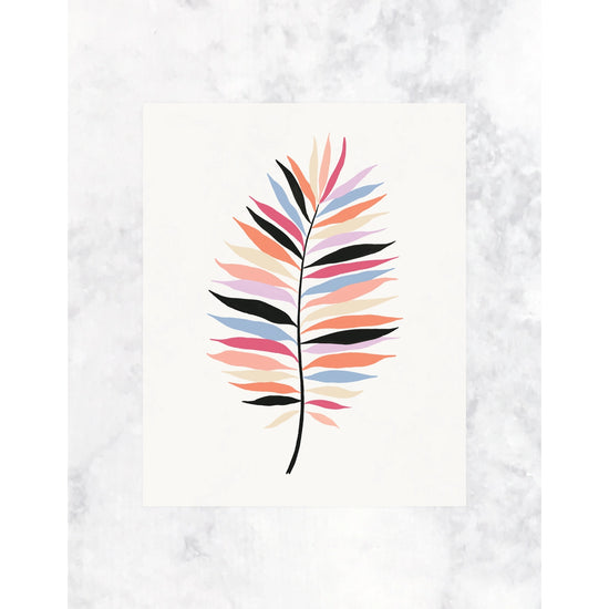 8" x 10" Rainbow Palm Print
