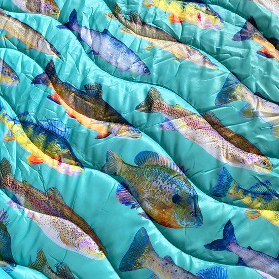 Load image into Gallery viewer, Michigan Fish Blanket
