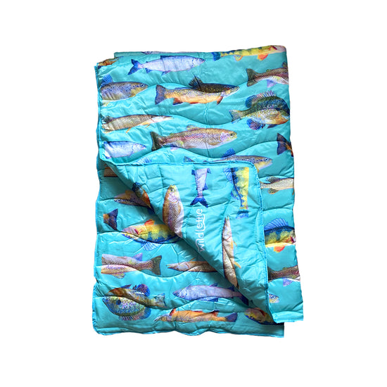 Load image into Gallery viewer, Michigan Fish Blanket
