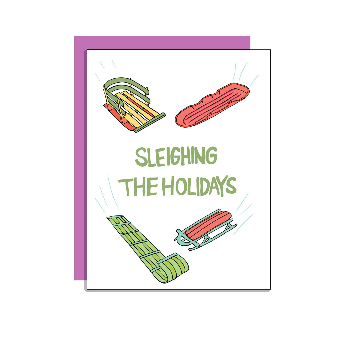 Sleighing the Holidays Card
