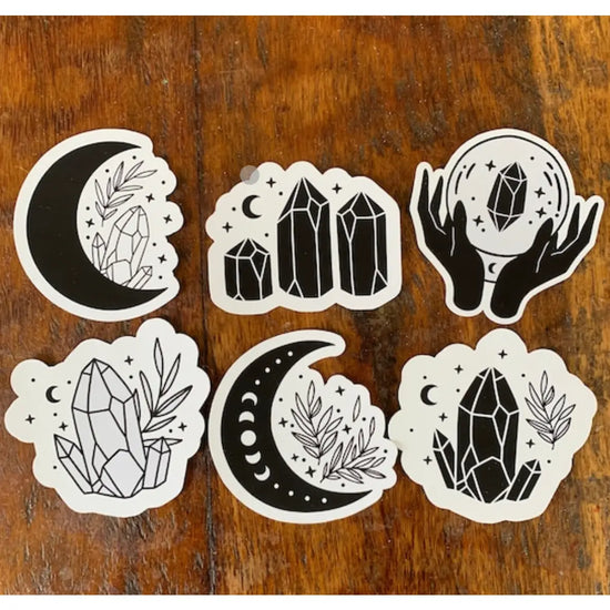 Crystal Moon Mystical Sticker Pack