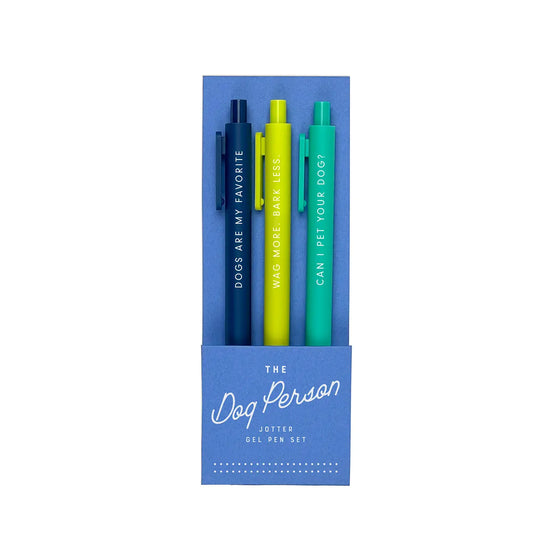 Load image into Gallery viewer, The Dog Person Jotter Gel Pen: Set of 3
