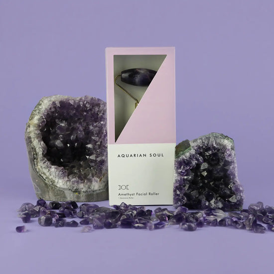 Load image into Gallery viewer, Gemstone Facial Rollers - Amethyst
