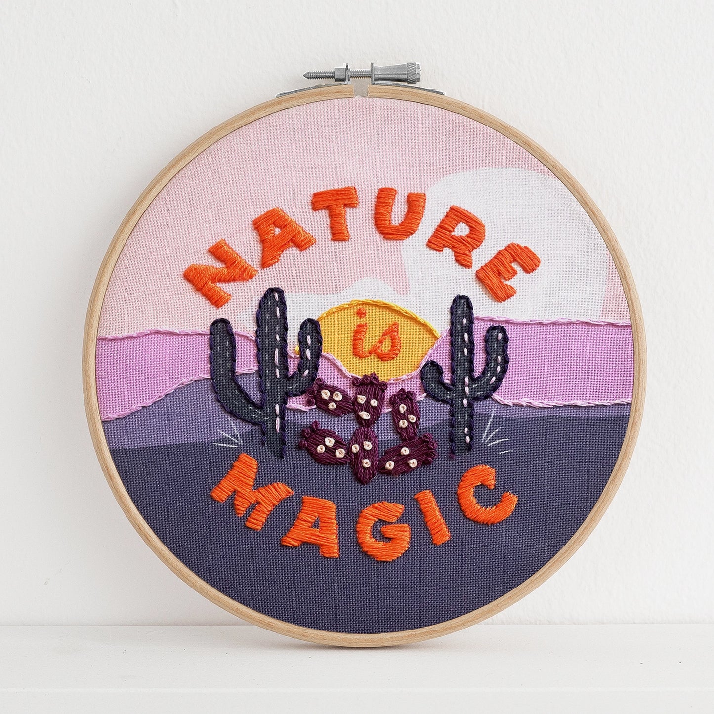 Nature is Magic Premium Embroidery Kit, 6 inch