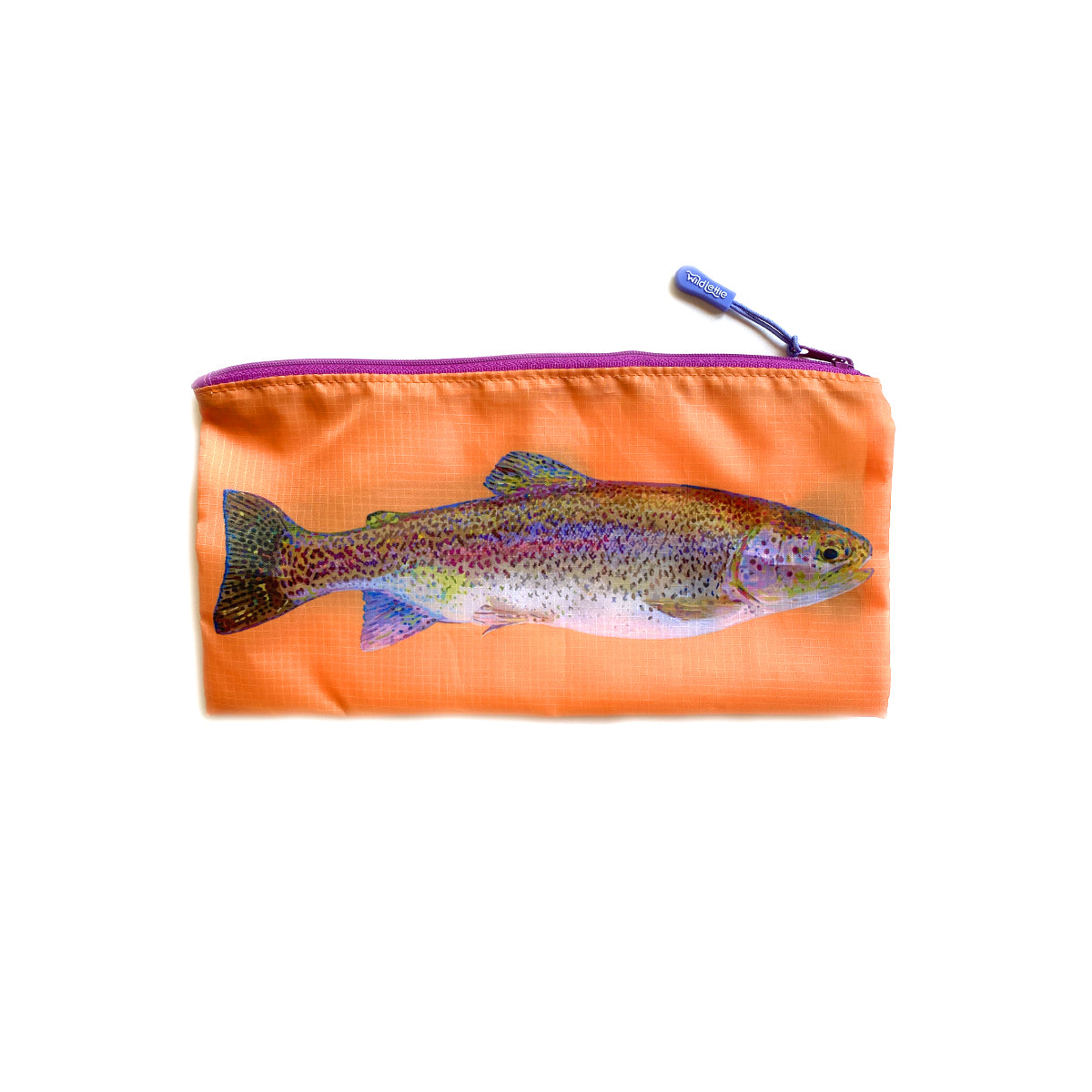 Load image into Gallery viewer, Rainbow Trout Large Zip Bag
