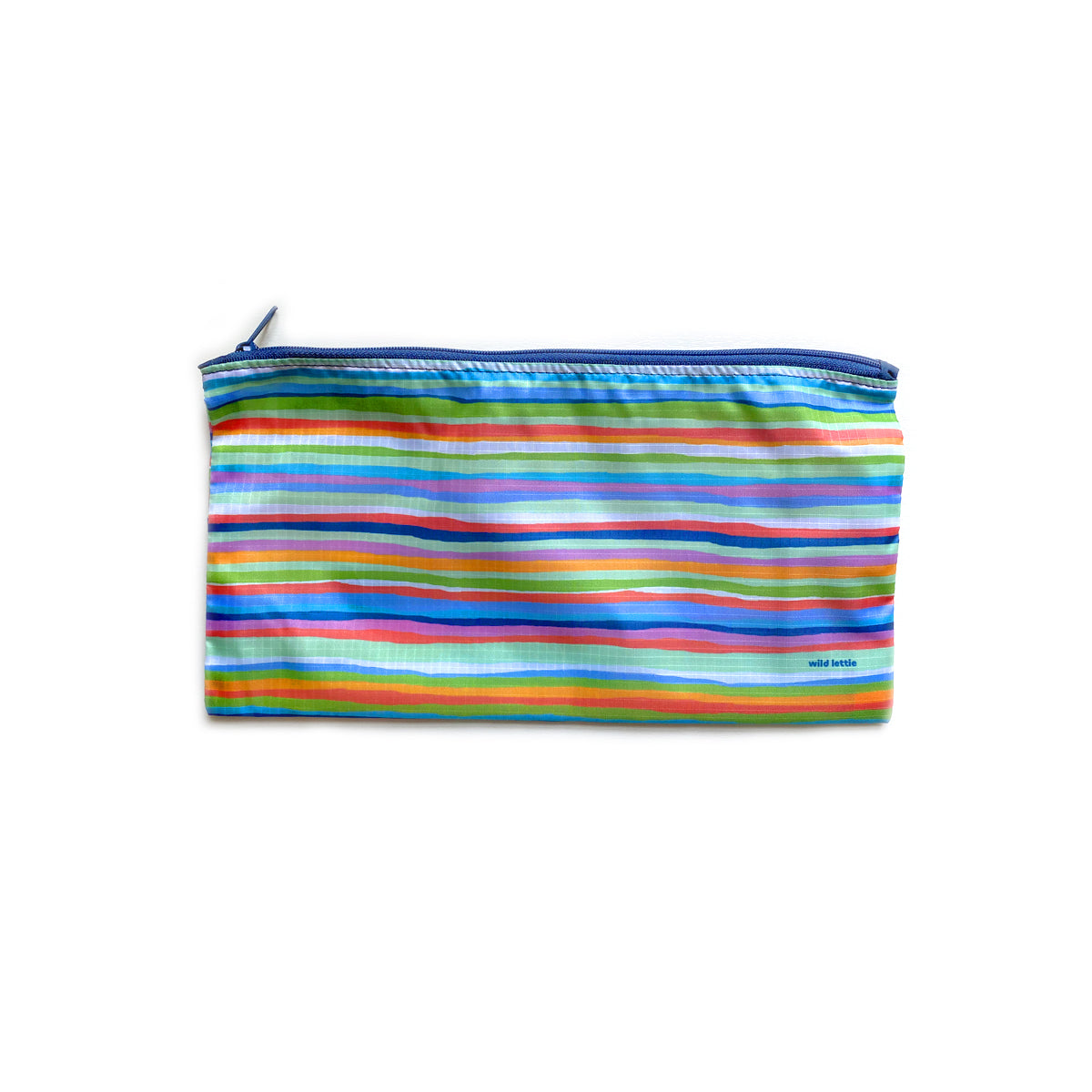 Load image into Gallery viewer, Summer Stripes Large Zip Bag
