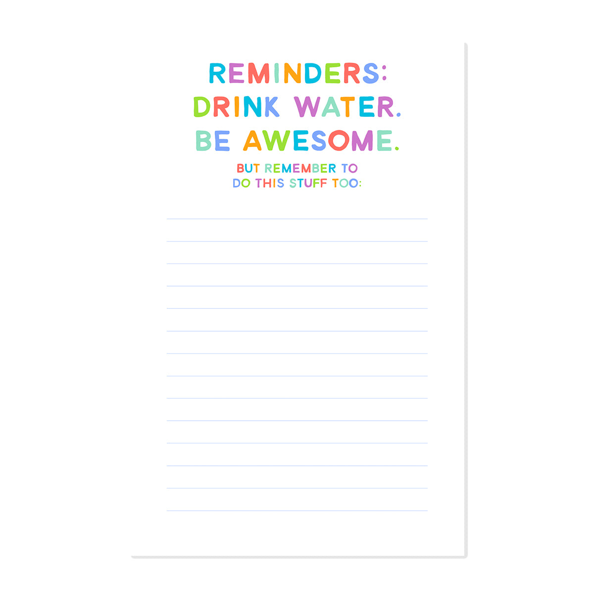 Large Reminders Notepad