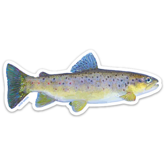 Wild Trout Outfitters Logo Sticker 4 x 3.25 inch allweather - Wild