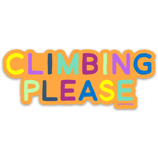 Climbing Please Sticker
