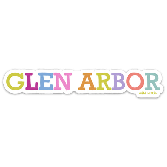 Simple Glen Arbor Sticker