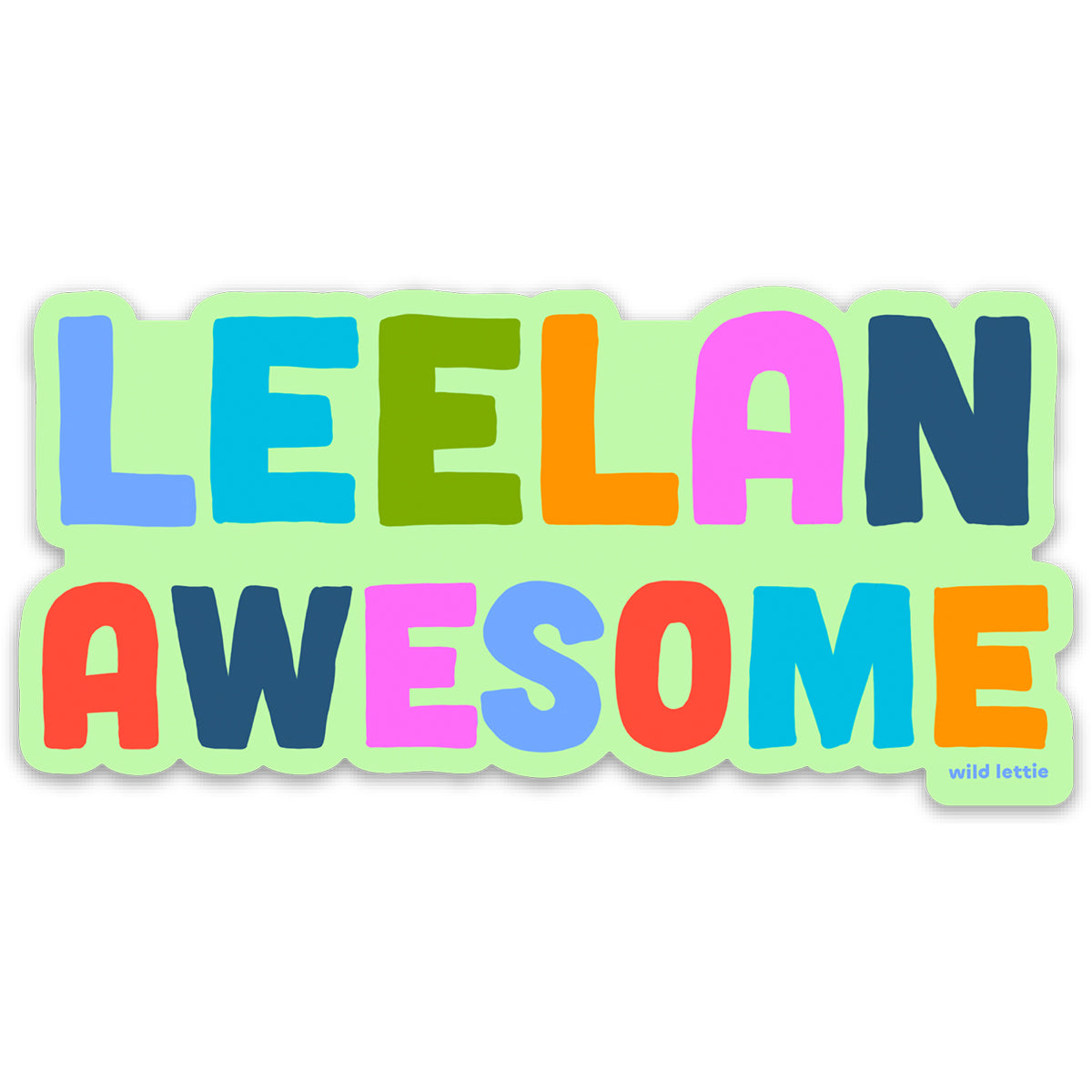 Leelan-Awesome Sticker