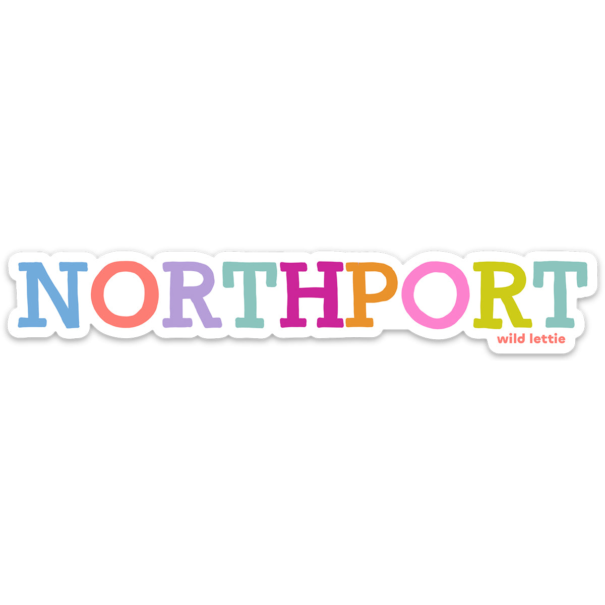 Simple Northport Sticker