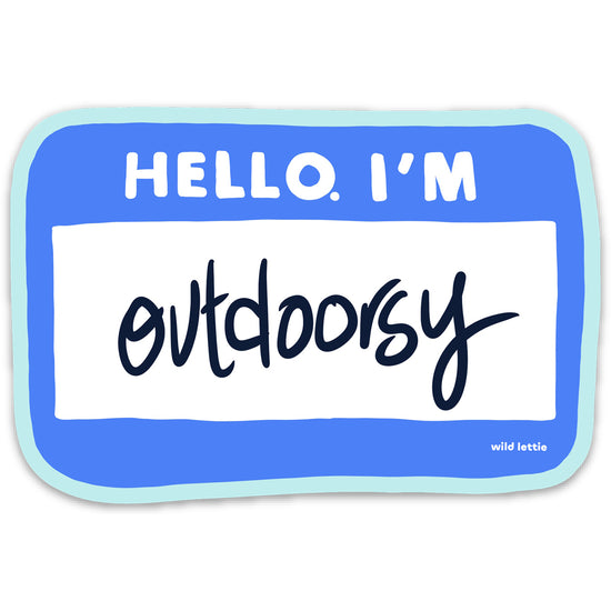Outdoorsy Sticker