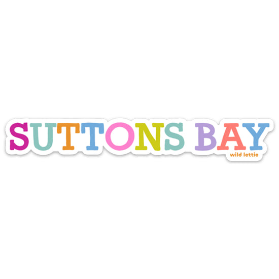 Simple Suttons Bay Sticker