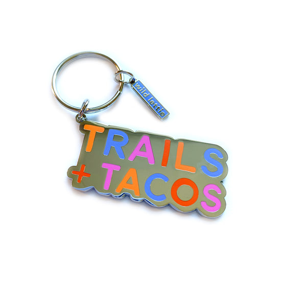 Load image into Gallery viewer, Trails and Tacos Keychain
